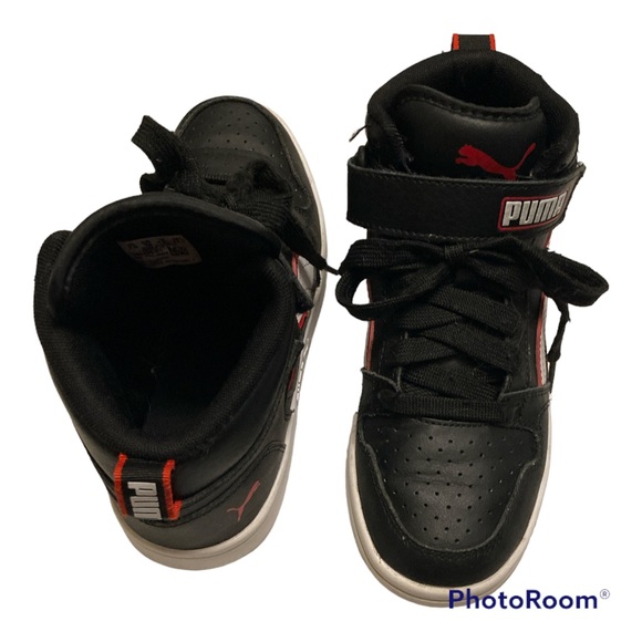 Unisex puma hightop school sneakers, size 4 1/2 kids - Picture 3 of 6